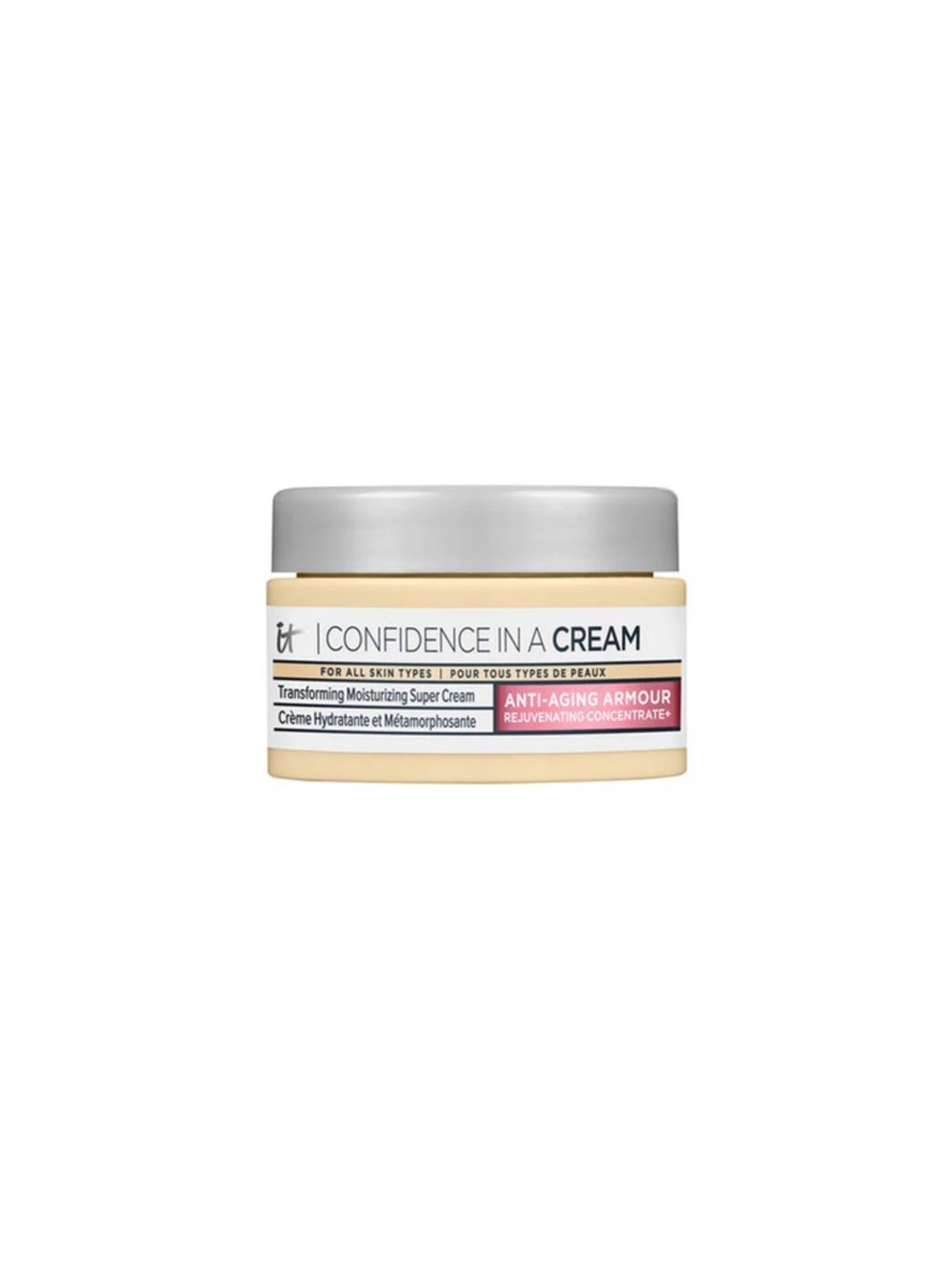 it cosmetics Confidence in a Cream Moisturizer - Silver & Cream Jar